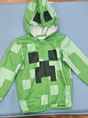 Jumping Beans Minecraft Creeper Zip Hoodie - Boy Size 5